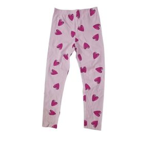 128-as rózsaszín szivecskés leggings - Sinsay