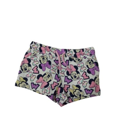 104-es fehér mintás rövidnadrág, short - Minnie Egér
