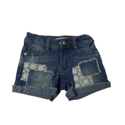 110-es kék csipkerátétes farmershort - Pony Tails