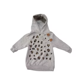 98-as szürke párducos hosszított pulóver - Next