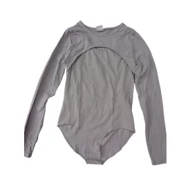 164-es szürke hosszú ujjú body - Zara