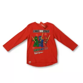 92-es piros pamutfelső - Lego Ninjago - ÚJ