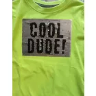 92-es zöld átfordítható flitteres pamutfelső fiúnak - Kiki & Koko - ÚJ