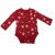 62-es piros mikulásos hosszú ujjú karácsonyi body - So Cute - ÚJ
