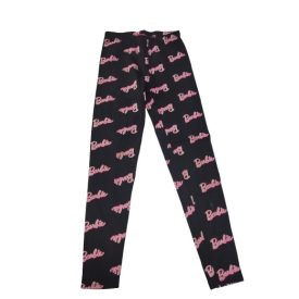 128-as fekete feliratos leggings - Barbie