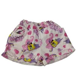   128-as rózsaszín-pink mintás pamut short, rövidnadrág - Spongyabob