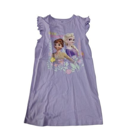 128-as lila fodros vállú pamutruha - Frozen - Jégvarázs - Primark