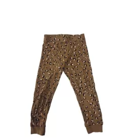 98-104-es barna mintás leggings - H&M