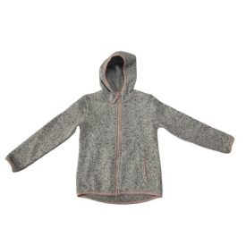 110-116-os szürke-rózsaszín melírozott kardigán - H&M