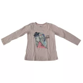 110-116-os rózsaszín indiánlányos pamutfelső - Lupilu