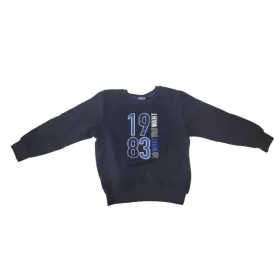 110-116-os sötétkék számos pulóver - Lupilu