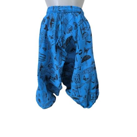 Kb 8-12 évesre (XL-es) kék gombás nepáli jázmin nadrág, aladdin nadrág, jóganadrág - Nini - ÚJ