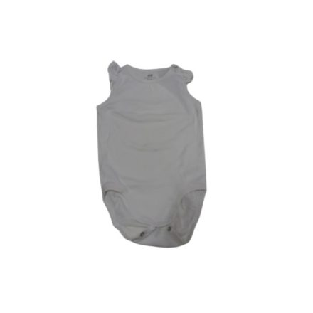 92-es fehér fodros vállú body lánynak - H&M