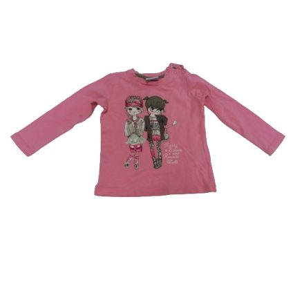 86-os rózsaszín kislányos pamutfelső - Primigi