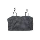 Női M-es kék-fehér aprókockás szett - Pull & Bear