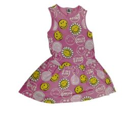 128-as pink mintás ujjatlan nyári ruha - Smiley