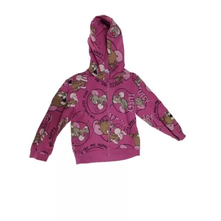 128-as pink pamut kardigán - Tom & Jerry