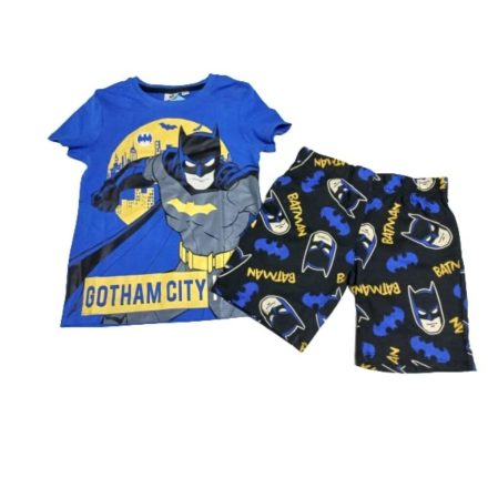 98-104-es kék-fekete nyári szett, együttes, pizsama - Batman - ÚJ