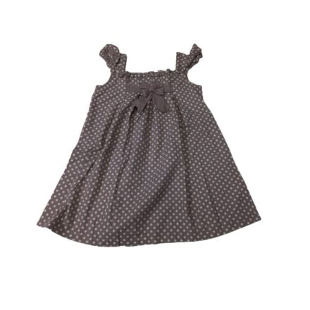 110-116-os barna pöttyös vászon ruha - Mini Mode