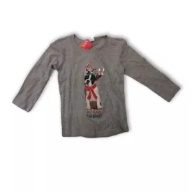 110-es szürke kutyás pamutfelső - Kiki & Koko - ÚJ