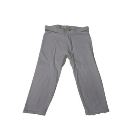 140-es fehér fodros aljú térdig érő leggings - H&M