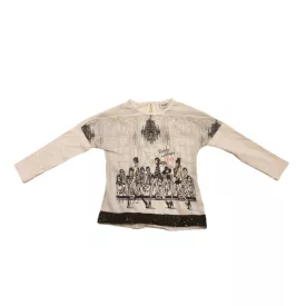 104-es fehér lányos hosszú ujjú felső - Primigi - ÚJ