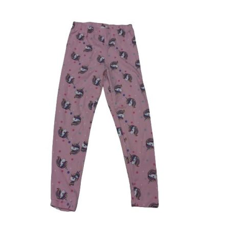 116-os rózsaszín unikornisos leggings - Kiki & Koko