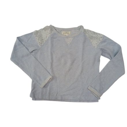 170-es kék csipke betétes pulóver - H&M