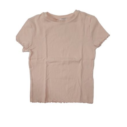 158-164-es barackszínű bordás póló, top - H&M