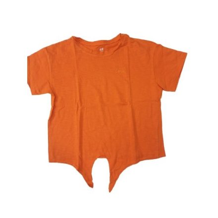 158-164-es narancssárga elöl megkötős póló - H&M