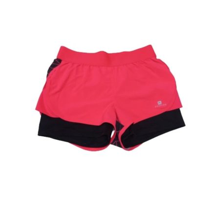 134-es pink-fekete dupla hatású sport short - Decathlon