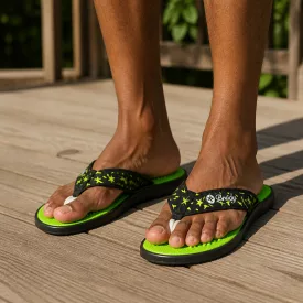 40-es zöld lábujjközös, flip-flop papucs - ÚJ