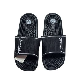   41-es fekete gumipapucs, papucs masszírozó tüskékkel - ÚJ