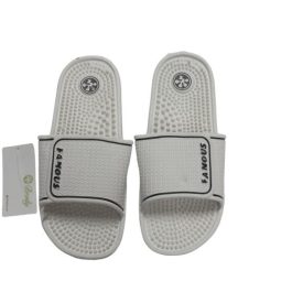   44-es fehér gumipapucs, papucs masszírozó tüskékkel - ÚJ