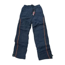   152-es szürke oldalt narancssárga csíkos bélelt nadrág - ÚJ - Sportek