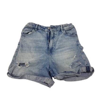 158-as lányka kék szaggatott farmer rövidnadrág, short - H&M