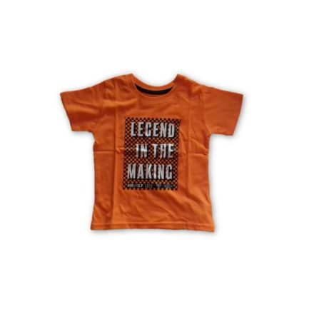 86-os narancssárga feliratos fiú póló - Primark - ÚJ