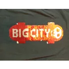 98-as kék átfordítós flitteres gördeszkás pamutfelső - Kiki & Koko - ÚJ