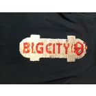 98-as kék átfordítós flitteres gördeszkás pamutfelső - Kiki & Koko - ÚJ