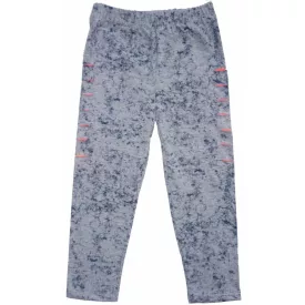 128-as szürke-pink háromnegyedes szaggatott leggings - ÚJ