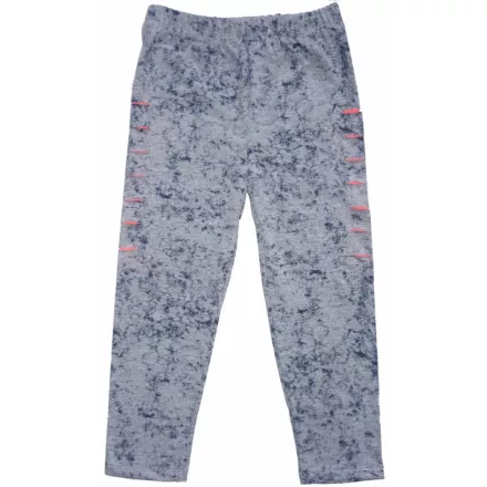 128-as szürke-pink háromnegyedes szaggatott leggings - ÚJ