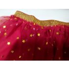 134-140-es piros tüllös alkalmi szoknya arany csillagokkal - Sinsay - ÚJ