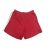 140-146-os piros, oldalt csíkos pamutshort, tornashort - ÚJ