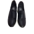 Női 35-ös fekete magasított sarkú belebújós félcipő - Clara Barson