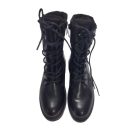 Női 36-os fekete lakk belebújós félcipő