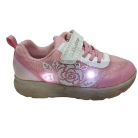   33-as rózsaszín villogós tépőzáras félcipő - D.D.Step