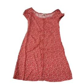 146-os piros aprómintás virágos miniruha, tunika - H&M