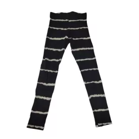 158-as fekete-fehér csíkos bordás anyagú leggings