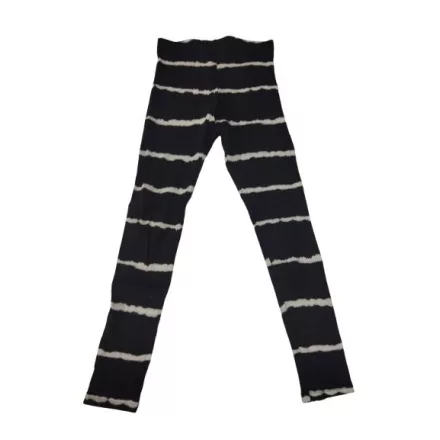 158-as fekete-fehér csíkos bordás anyagú leggings