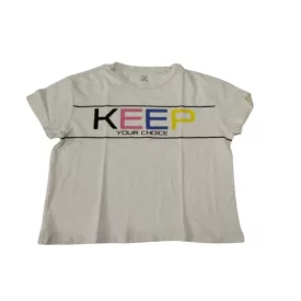 164-es fehér feliratos top, póló - OVS